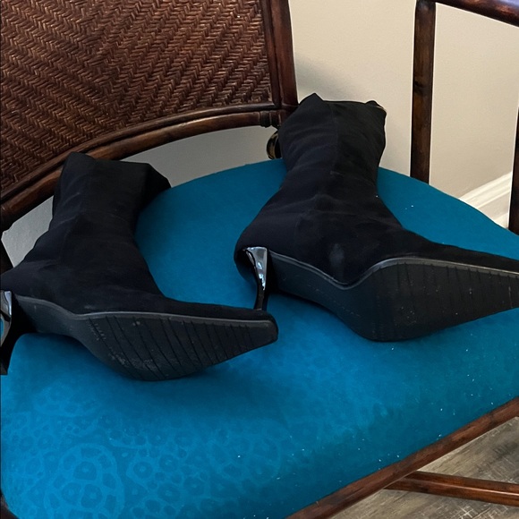 Stuart Weitzman Black Heeled Boots - Picture 5 of 5
